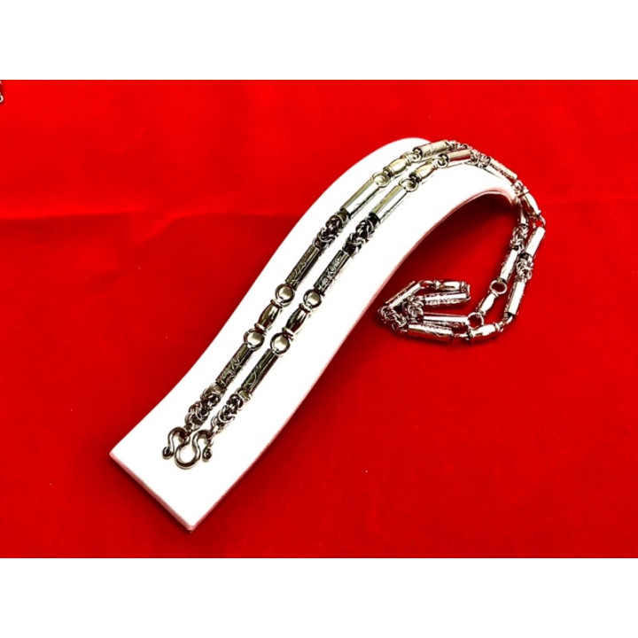 Stainless Steel Yantra Takrut Amulet Necklace