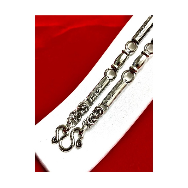 Stainless Steel Yantra Takrut Amulet Necklace