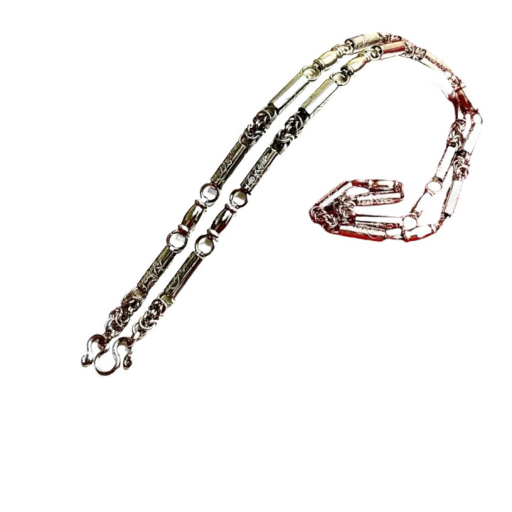 Stainless Steel Yantra Takrut Amulet Necklace