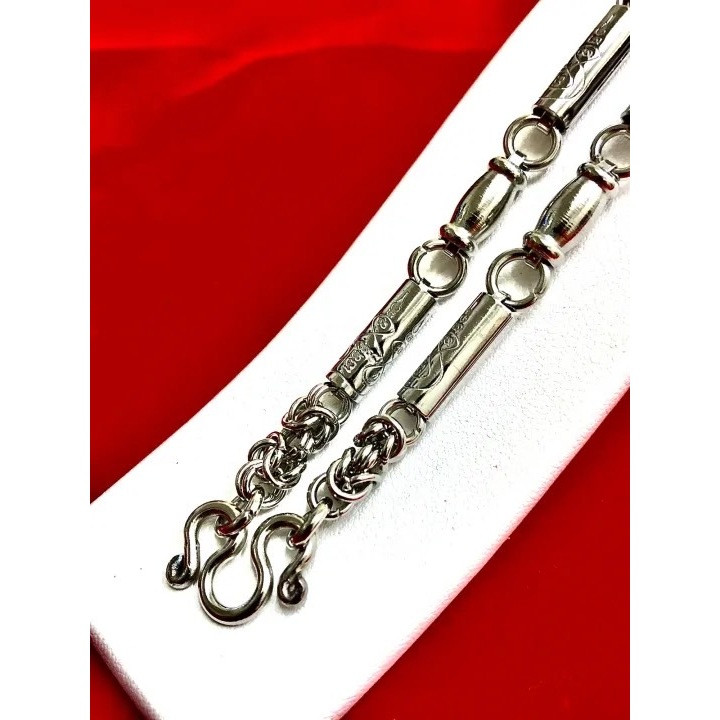 Stainless Steel Yantra Takrut Amulet Necklace