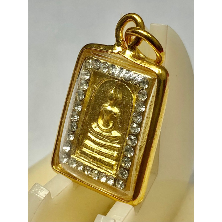 Phra Somdej Wat Rakang Gold Plated Buddha Pendant
