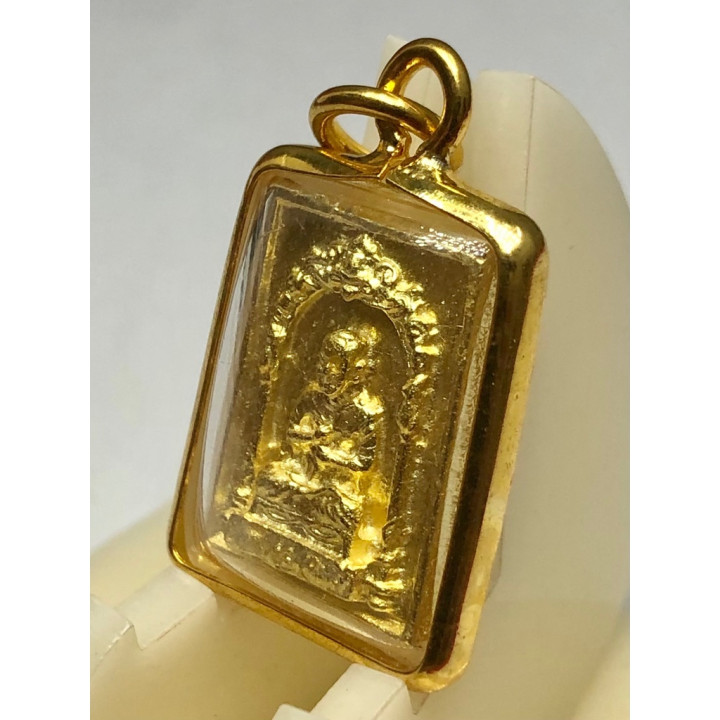 Phra Somdej Wat Rakang Gold Plated Buddha Pendant