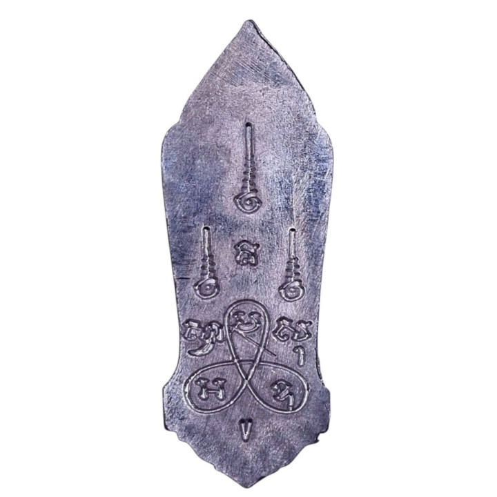 Walking Buddha Amulet Gold Mask Pendant
