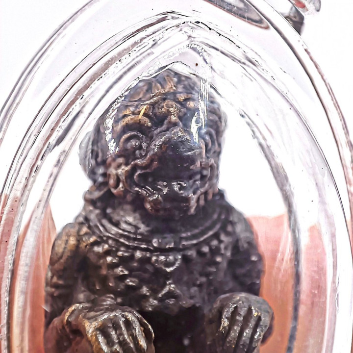 Hanuman Luang Pu Tim Amulet Pendant 4x2.5 cm