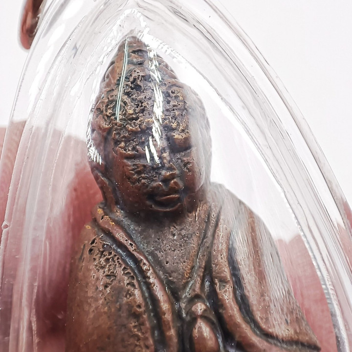 Phra Kring Pavaret Copper Amulet with Waterproof Case