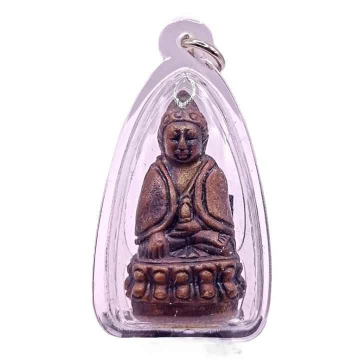 Phra Kring Pavaret Copper Amulet with Waterproof Case