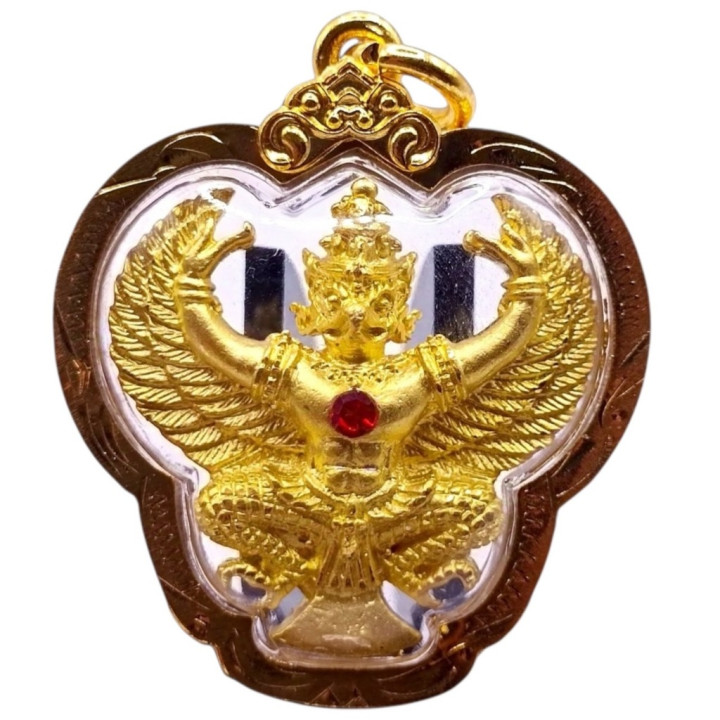 Garuda Luang Por Warah Amulet Gold Plated