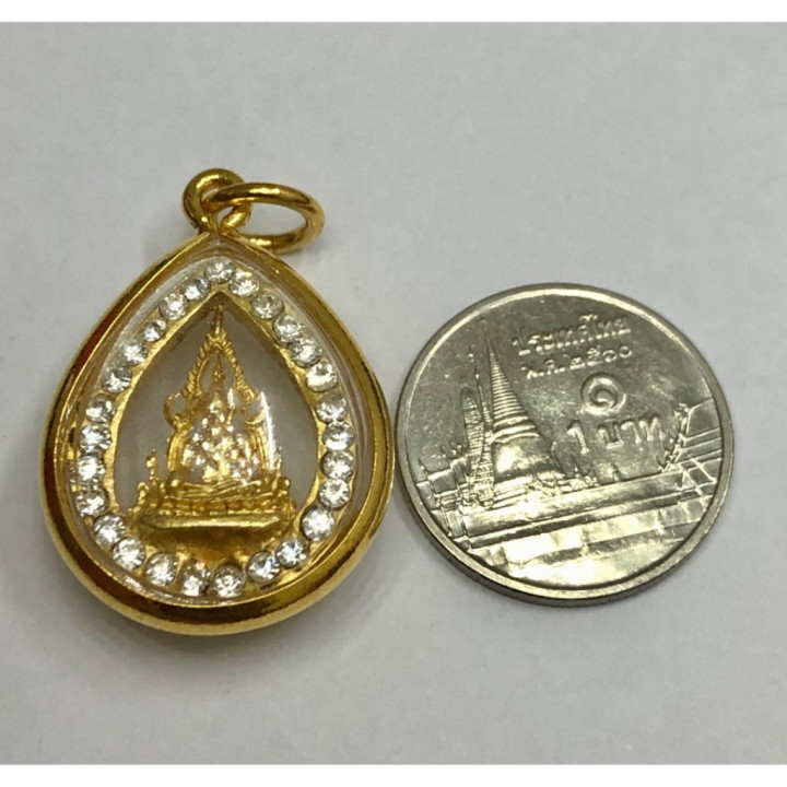 Phra Chinnarat Buddha Pendant Gold Plated