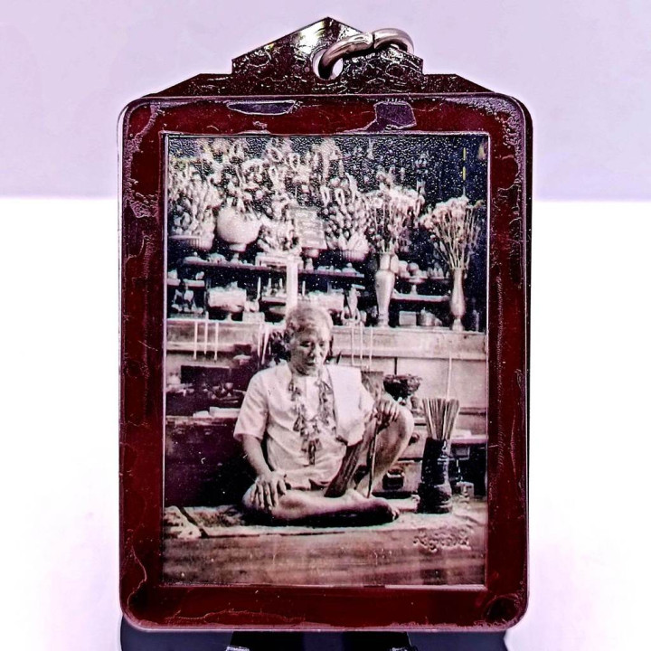 Phra Pong Nuanmana Photo Amulet Waterproof Case