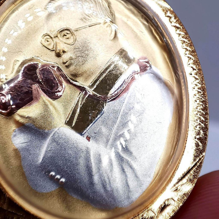 King Rama 9 Camera Coin Amulet Pendant