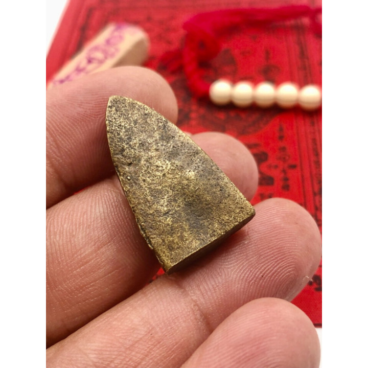 Luang Pu Thuat Wat Chang Hai Brass Pendant