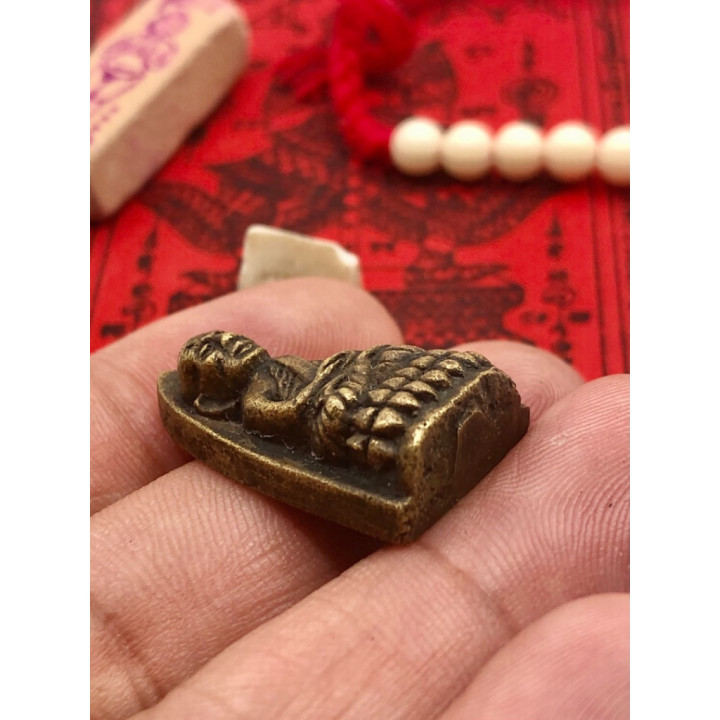 Luang Pu Thuat Wat Chang Hai Brass Pendant