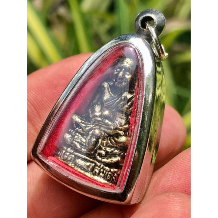 Luang Pu Thuat Brass Amulet Pendant