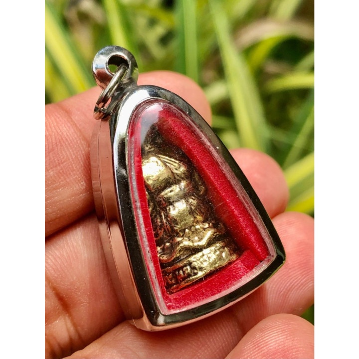 Luang Pu Thuat Brass Amulet Pendant