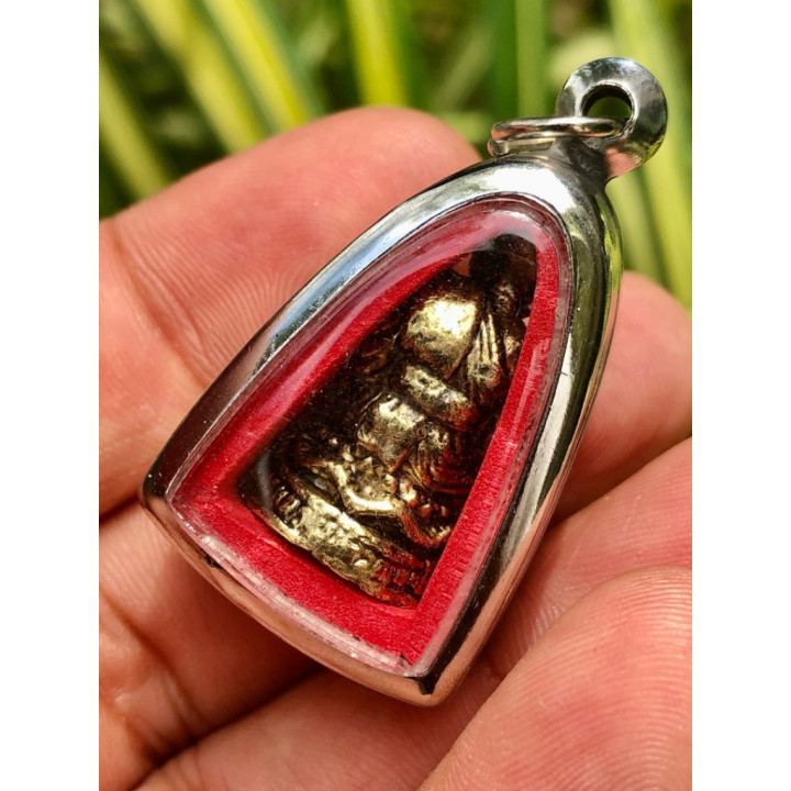 Luang Pu Thuat Brass Amulet Pendant