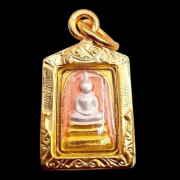Phra Somdej Buddha Pendant Wat Rakang Gold Plated