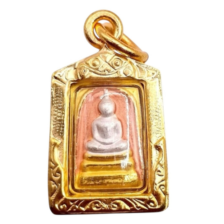 Phra Somdej Buddha Pendant Wat Rakang Gold Plated
