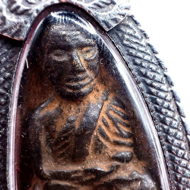 Luang Pu Thuat Iron Back Amulet BE 2505