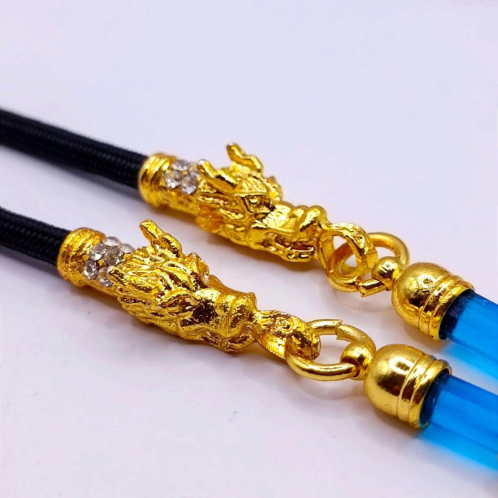 Dragon Head Amulet Necklace 24K Gold Plated