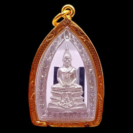 Luang Por Sothorn Buddha Amulet Silver Plated