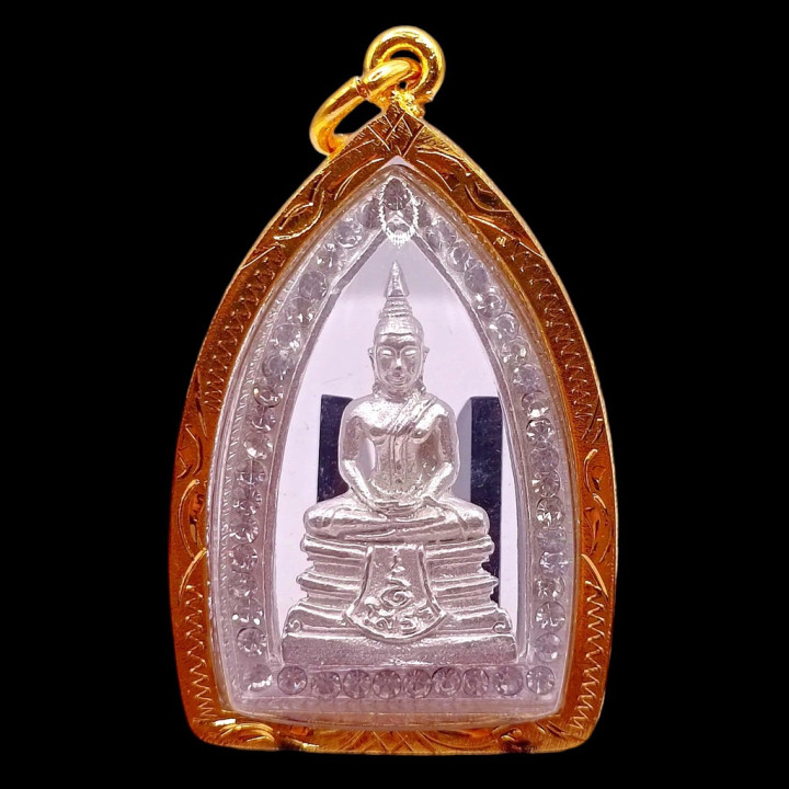 Luang Por Sothorn Buddha Amulet Silver Plated
