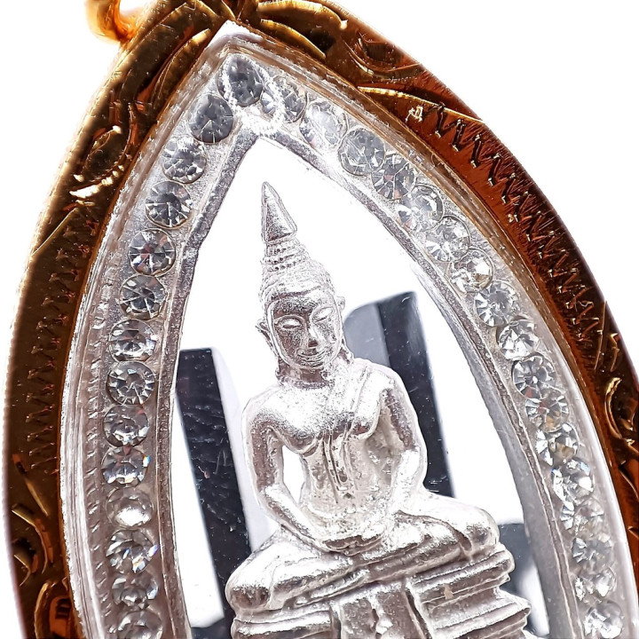 Luang Por Sothorn Buddha Amulet Silver Plated