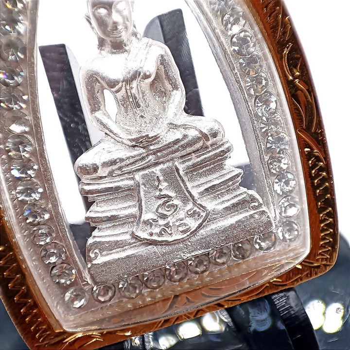 Luang Por Sothorn Buddha Amulet Silver Plated