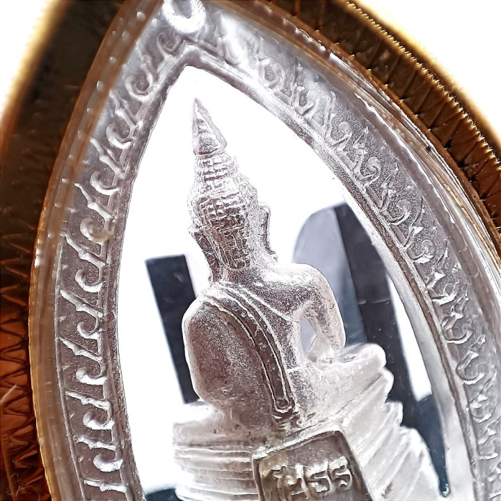 Luang Por Sothorn Buddha Amulet Silver Plated