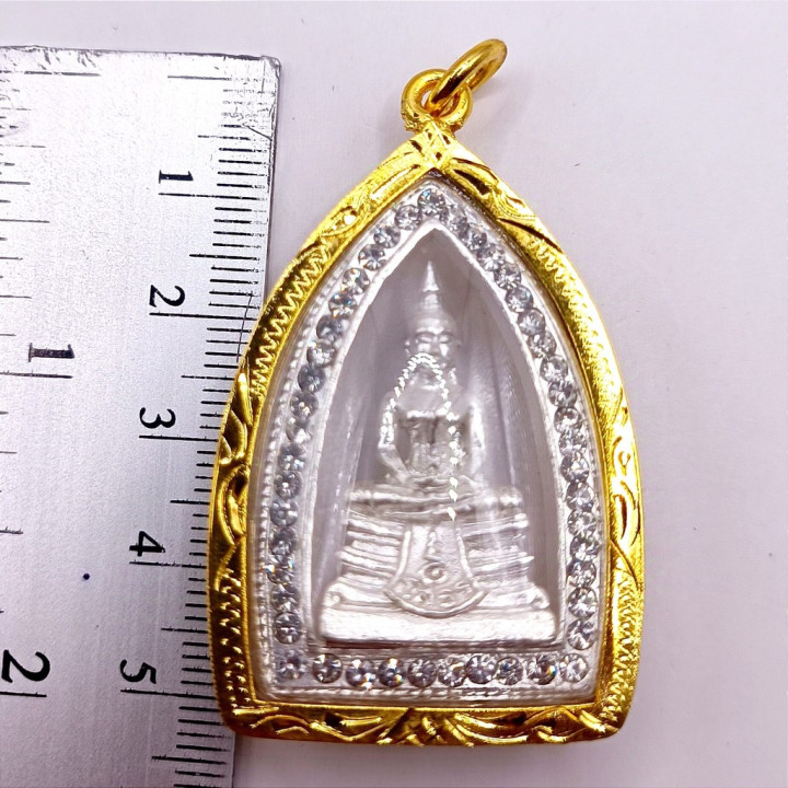 Luang Por Sothorn Buddha Amulet Silver Plated
