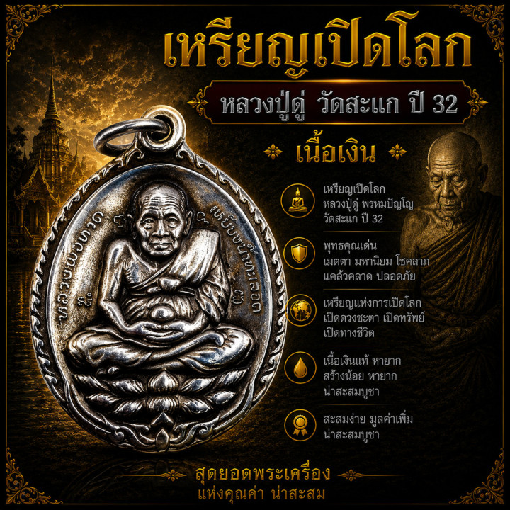 Luang Pu Doo Wat Sakae Amulet Luang Pu Thuat 1989