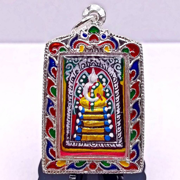 Luang Por Koon Somdej Amulet Silver Plated