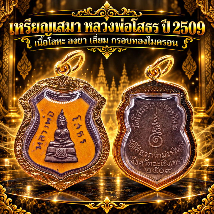Luang Por Sothorn Buddha Amulet Copper Enamel