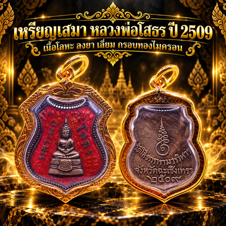 Luang Por Sothorn Buddha Amulet Copper Enamel