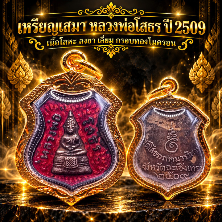 Luang Por Sothorn Buddha Amulet Copper Enamel