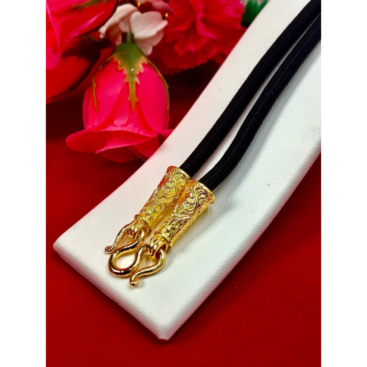 24K Gold Plated Amulet Necklace 24 inch