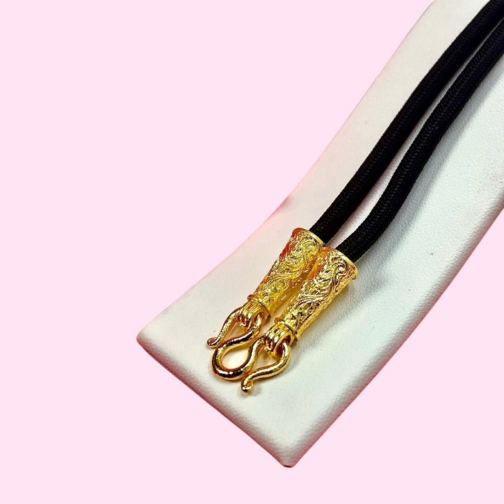 24K Gold Plated Amulet Necklace 24 inch