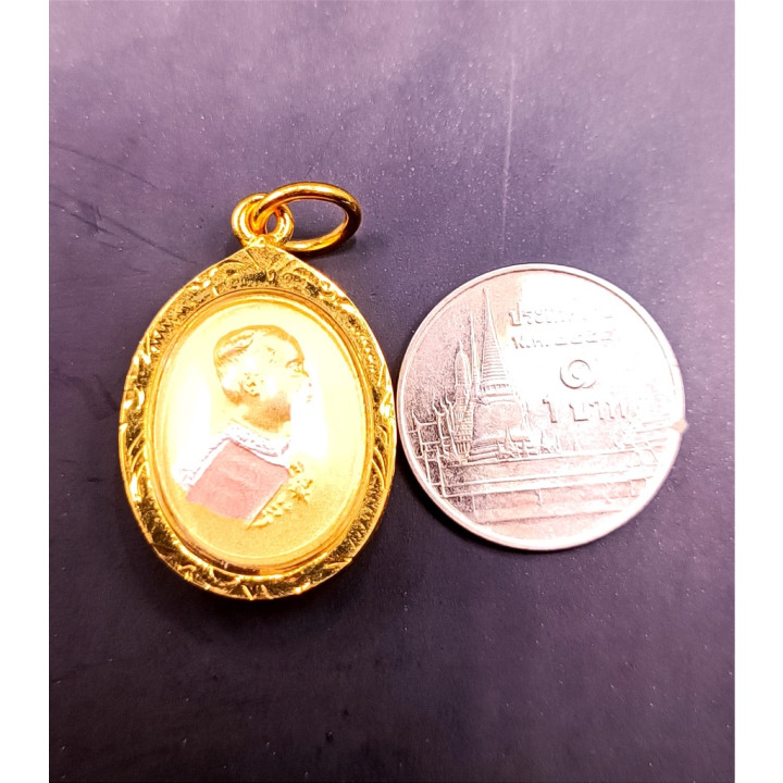 King Rama 5 Phra Phuttha Chinnarat Gold Pendant