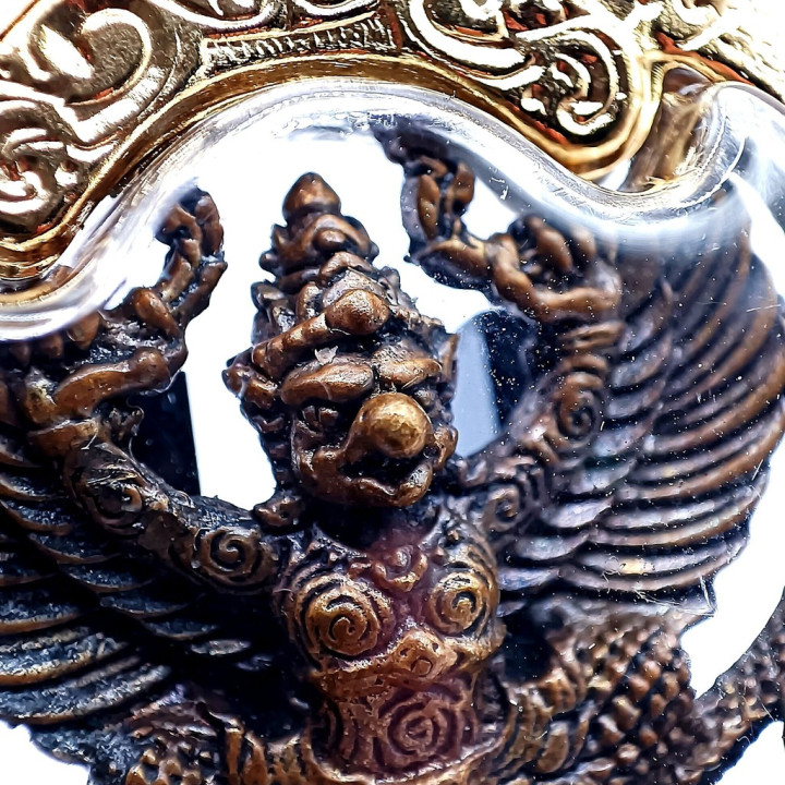 Garuda Phaya Krut Luang Por Pad Amulet Copper