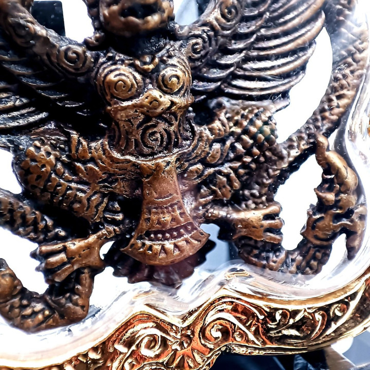 Garuda Phaya Krut Luang Por Pad Amulet Copper