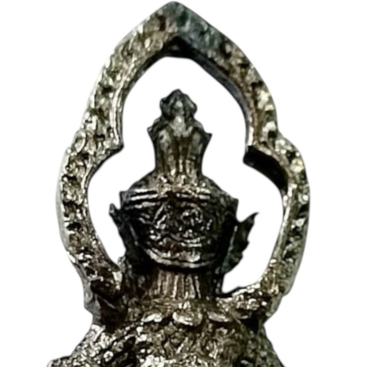 Thao Wessuwan LP Wan Wat Khlong Khun Metal Amulet