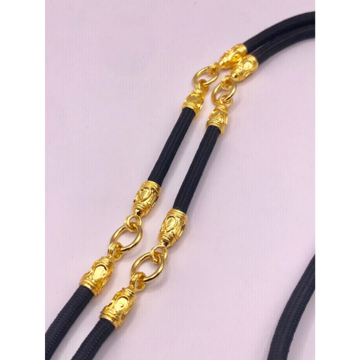 Dragon Head 24K Gold Plated 5-Amulet Necklace