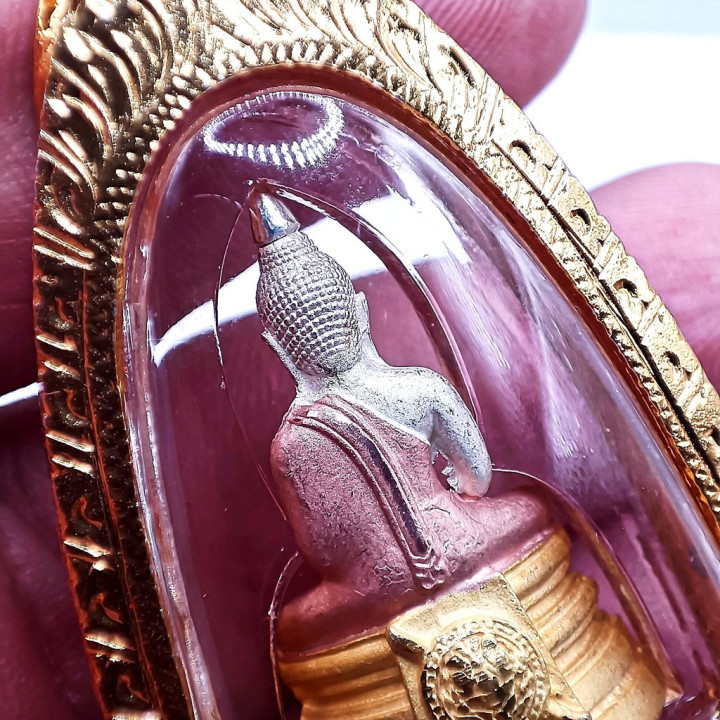 Luang Por Sothorn Buddha Amulet Gold Plated