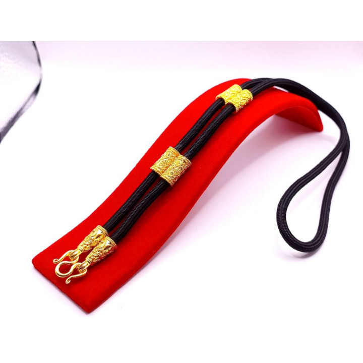 Paracord Amulet Necklace Gold Plated 24 inch