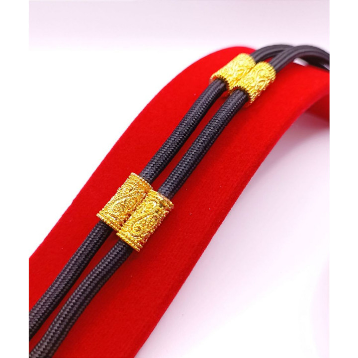 Paracord Amulet Necklace Gold Plated 24 inch