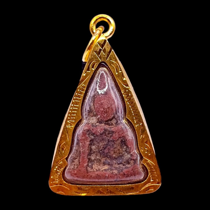 Phra Nang Phaya Buddha Amulet Gold Plated