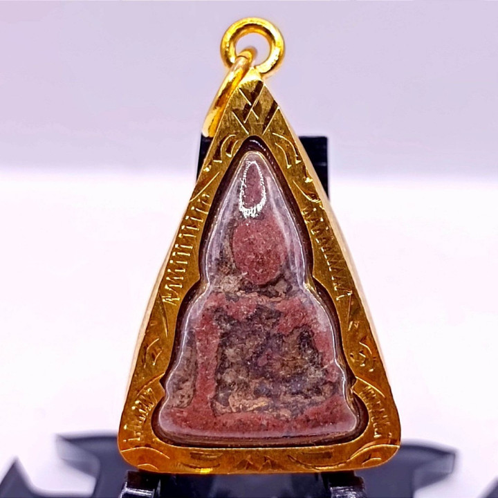Phra Nang Phaya Buddha Amulet Gold Plated