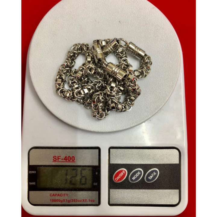Stainless Steel Braided Link Amulet Necklace
