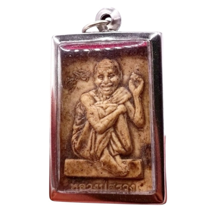Luang Pu Suang Amulet Pendant Stainless Steel