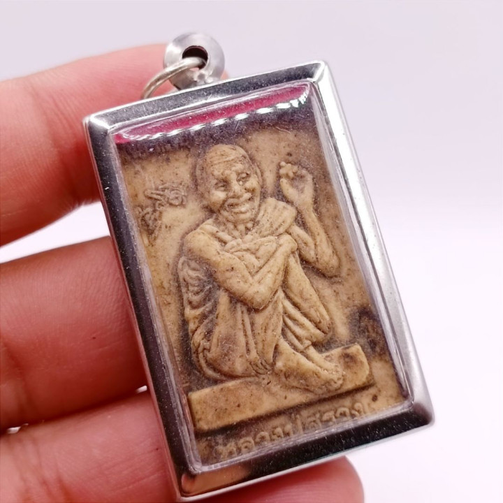 Luang Pu Suang Amulet Pendant Stainless Steel