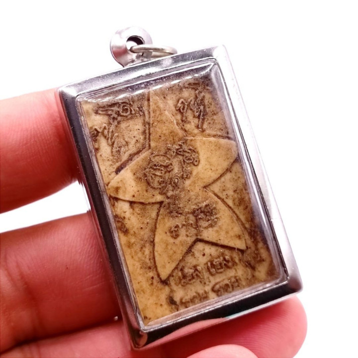 Luang Pu Suang Amulet Pendant Stainless Steel